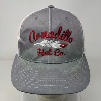 Armadillo Hat Co. Snapback Mesh Back Trucker Hat Gray One Size Pacific