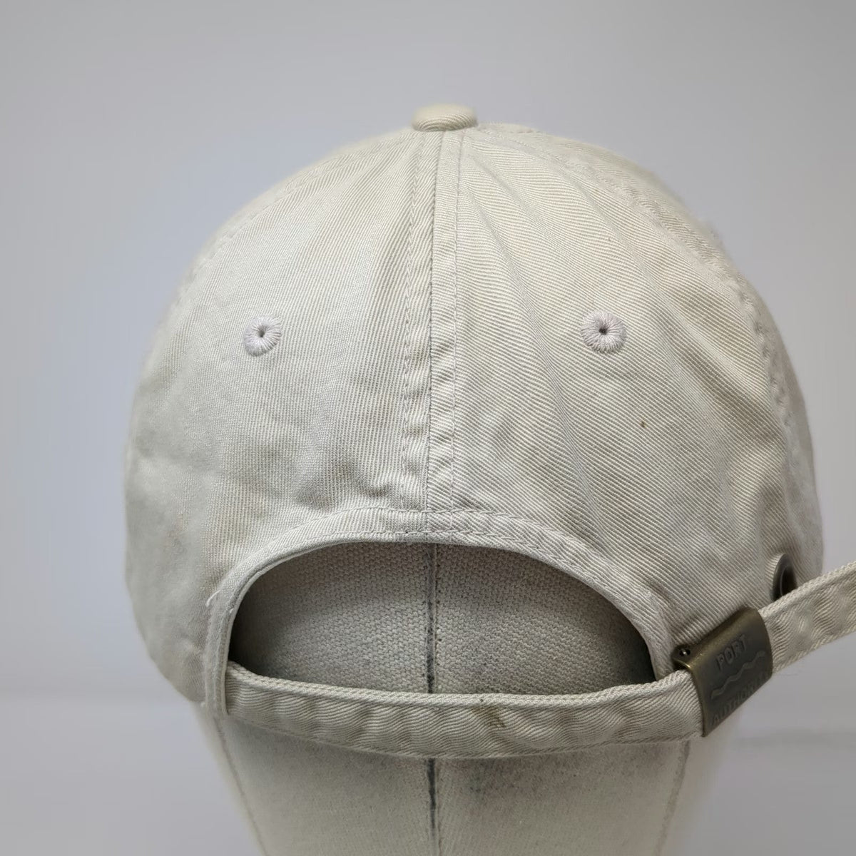 Port Authority Peerless Insurance Baseball Cap Beige Blue One Size Slideback Hat