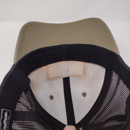 Idaho Angler Leather Patch Snapback Trucker Hat Multi OSFA Mesh Back