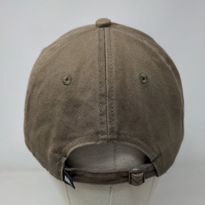 The Hat Depot Slideback Hat Brown OSFA Adjustable Solid 6 Panel Blank