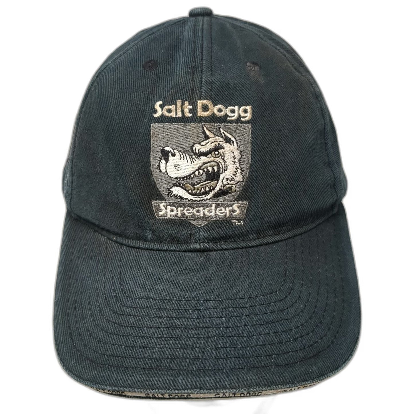 Buyers Products Salt Dogg Spreaders Wolf Baseball Cap Blue One Size Slideback
