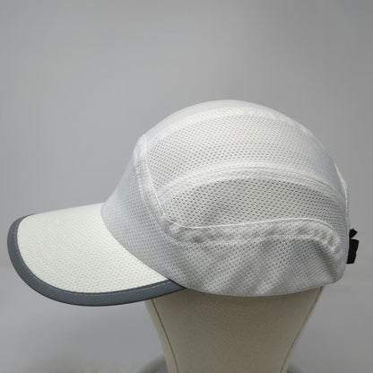 Big Accessories Baseball Cap White One Size Reflective Trim Mesh Strapback Hat