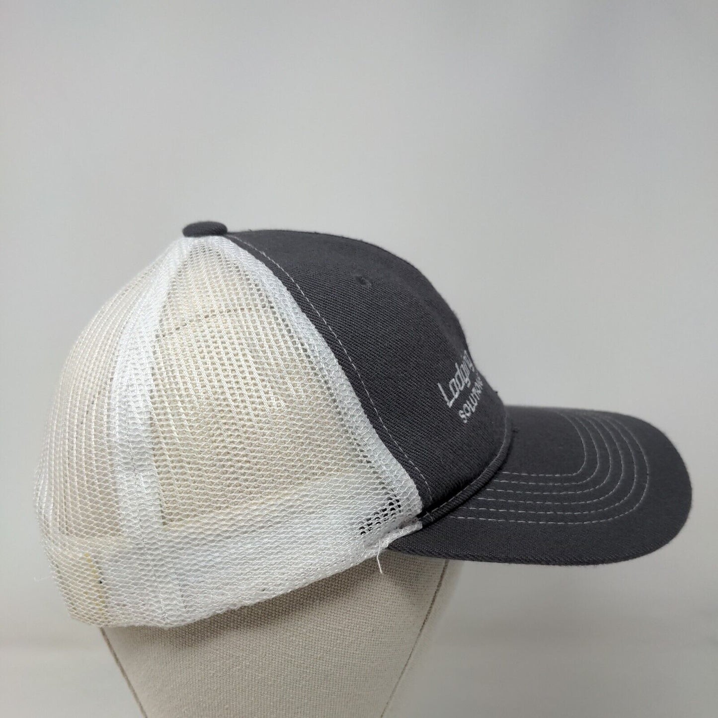 Lodging Solutions ITS Snapback Mesh Back Trucker Hat Gray One Size Cobra