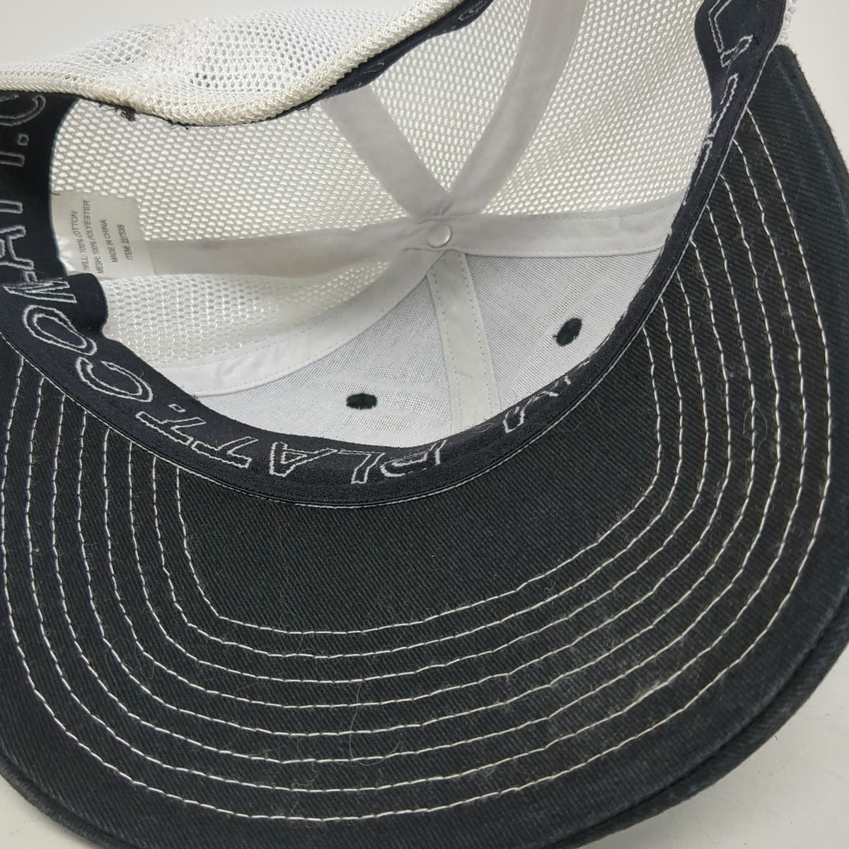Platt Electric Supply Baseball Cap Black One Size Mesh White Contrast Stitch Hat