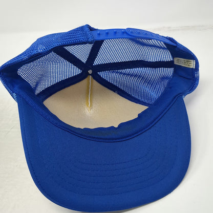 Blue White Trucker Hat One Size Mesh Snapback Avery's Iron Horse Bar Pocatello
