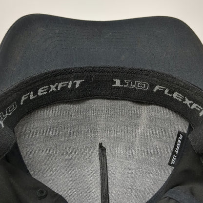 TravisMathew 5 Panel Black One Size Snapback Flexfit 110 Golf Graphic Logo Hat