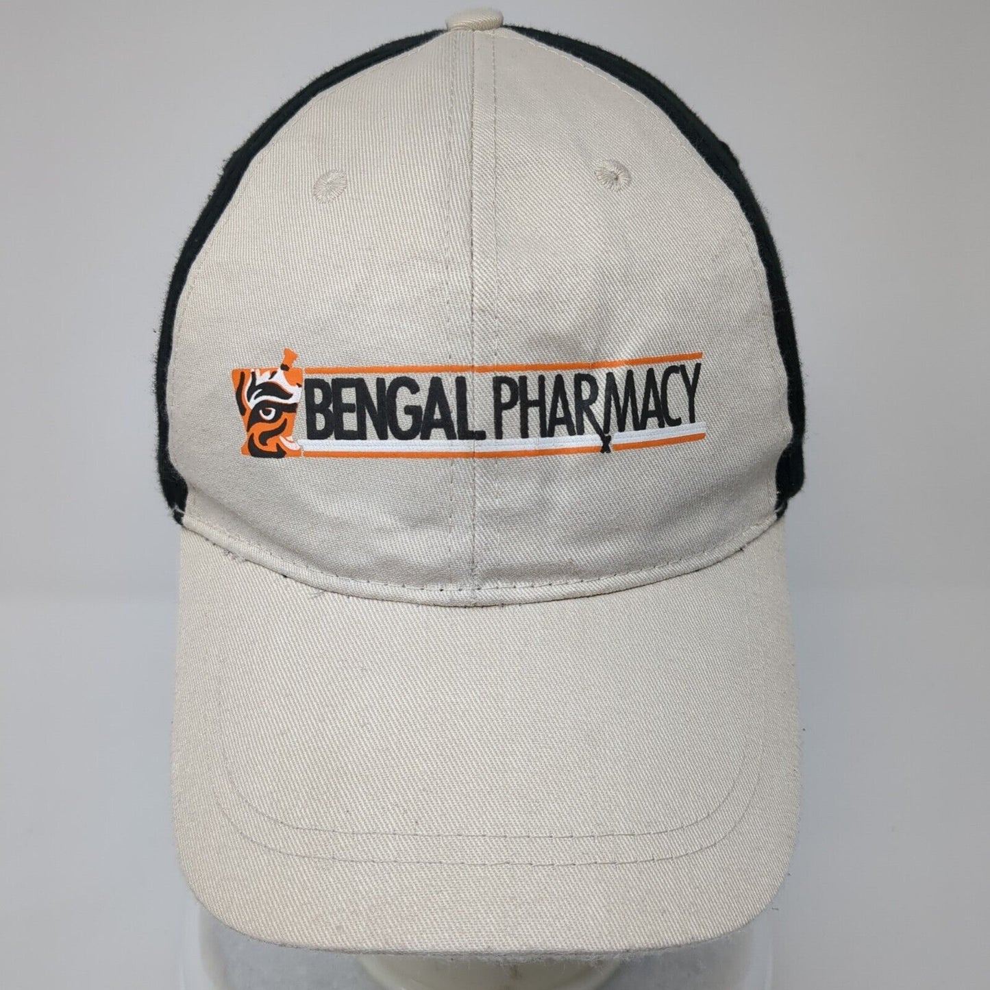 Bengal Pharmacy Strapback Hat Tan One Size Adjustable Colorblock