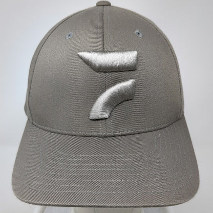 Flexfit Baseball Cap Beige XL Floracing 3D Puff Embroidery Logo Hat Fitted