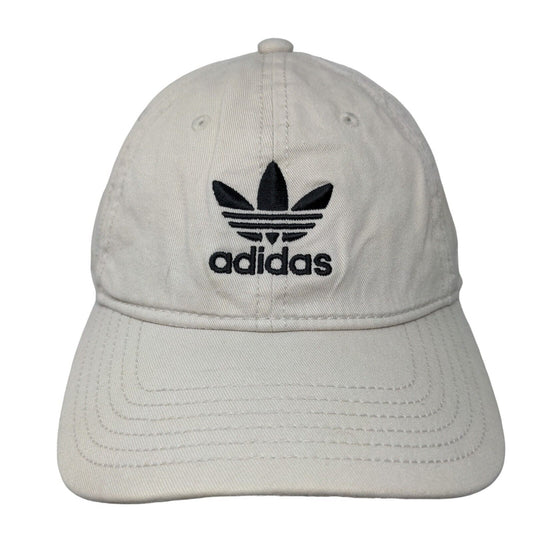 Adidas Slideback Hat Tan OSFM Adjustable Embroidered Vented Holes 6 Panel