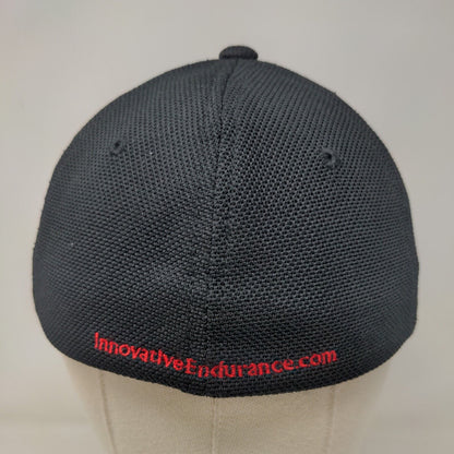 Flexfit Men's Fitted Hat Black Embroidered Innovative Endurance Logo