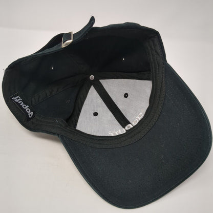 gopuff Slideback Baseball Cap Black One Size Adjustable Embroidered 6 Panel