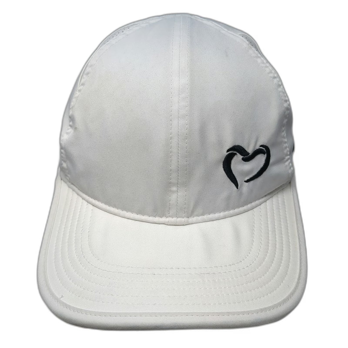 Nike Baseball Cap White One Size Dri-FIT Featherlight Heart Logo Strapback Hat