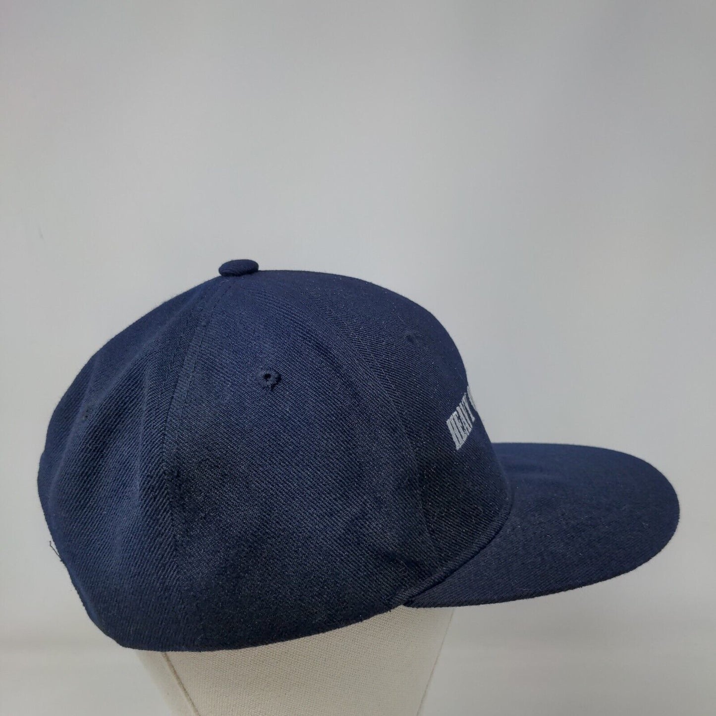 Heavy On The Wrist Radio Snapback Hat Blue OSFA Embroidered 6 Panel
