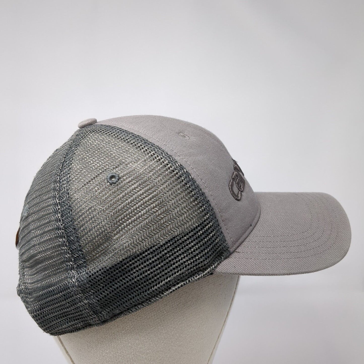 Carhartt Snapback Mesh Back Trucker Hat Gray One Size Solid Adjustable