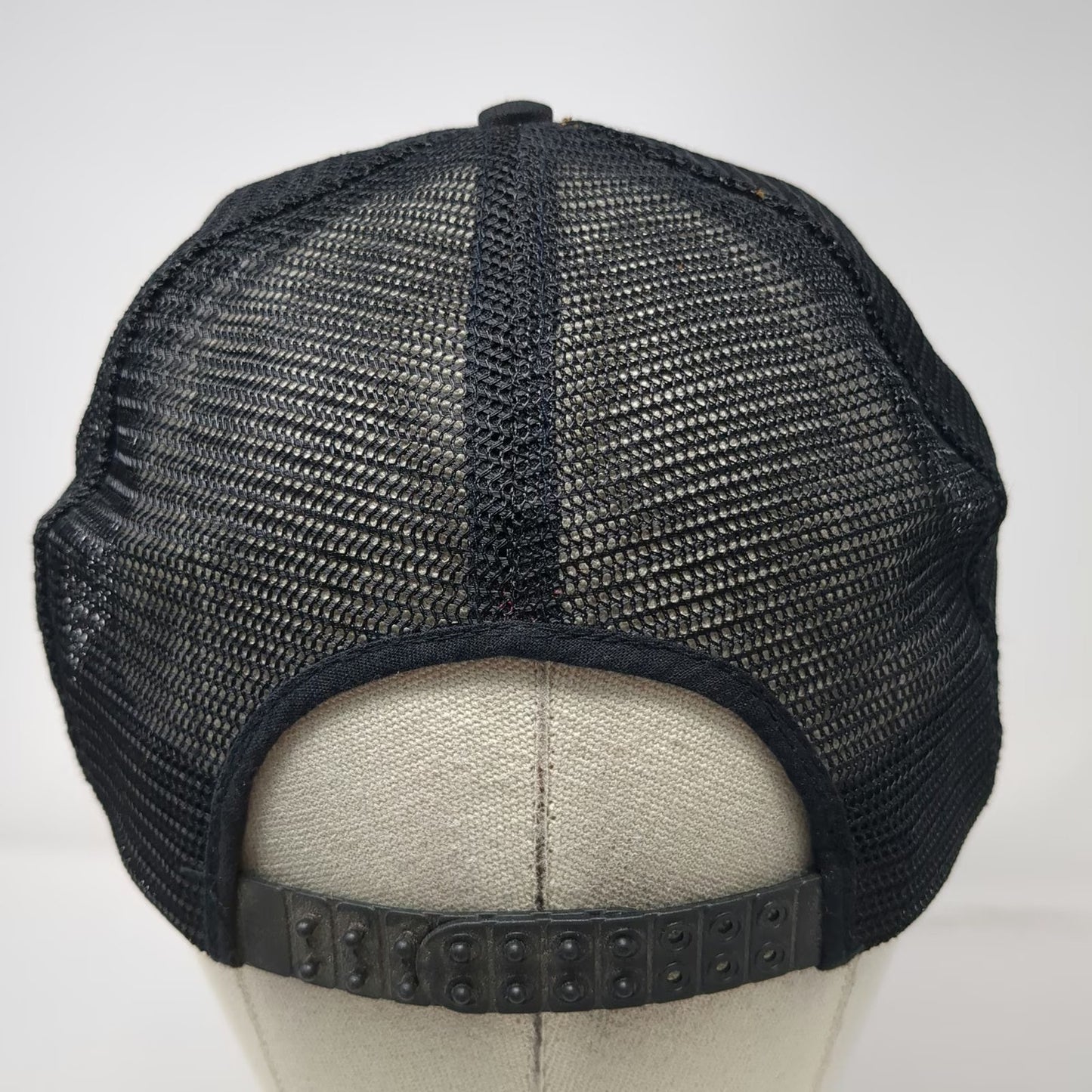 Cobra Caps Trucker Hat Black One Size Snapback Money Can't Buy Happiness Quote