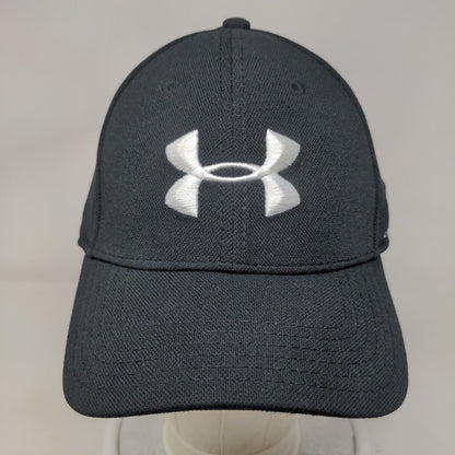 Under Armour Fitted Hat Large/XL Black Embroidered Logo Solid 6 Panel