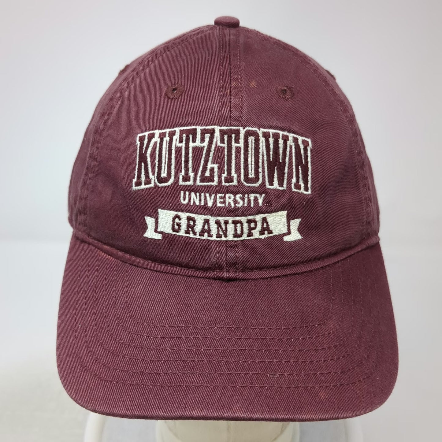 Legacy Baseball Cap Red One Size Kutztown University Grandpa Strapback Hat