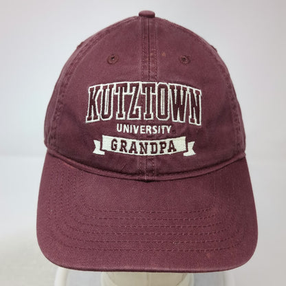 Legacy Baseball Cap Red One Size Kutztown University Grandpa Strapback Hat