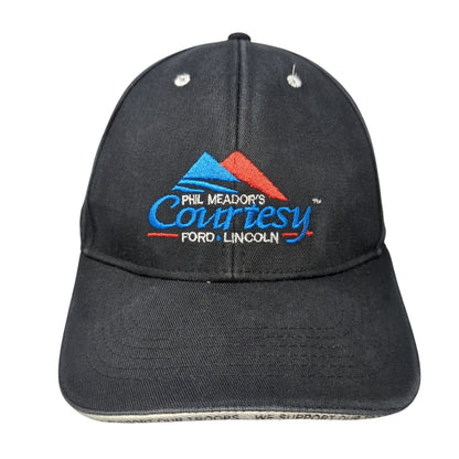 Phil Meador's Courtesy Ford Lincoln Strapback Hat Black One Size 6 Panel