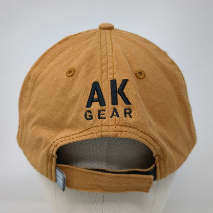 AK GEAR Alaska Mountains Est 1959 Hat Brown Baseball Cap One Size Strapback