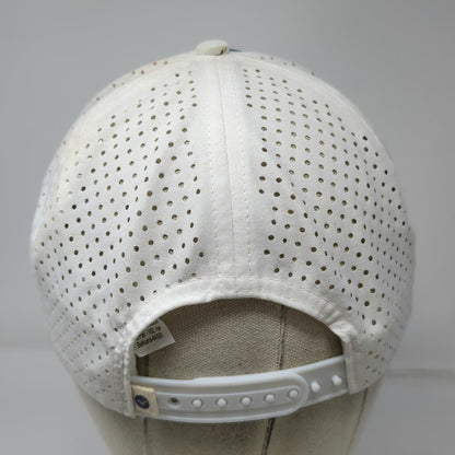 Roxy Trucker Hat White One Size Tropical Floral Print Mesh Back Summer Snapback