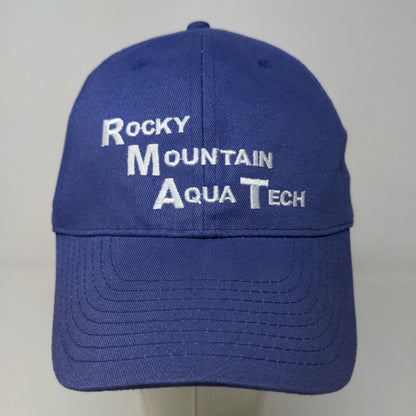 Hit Wear Men's Strapback Hat Blue Size OSFA Embroidered Rocky Mountain Aqua Tech