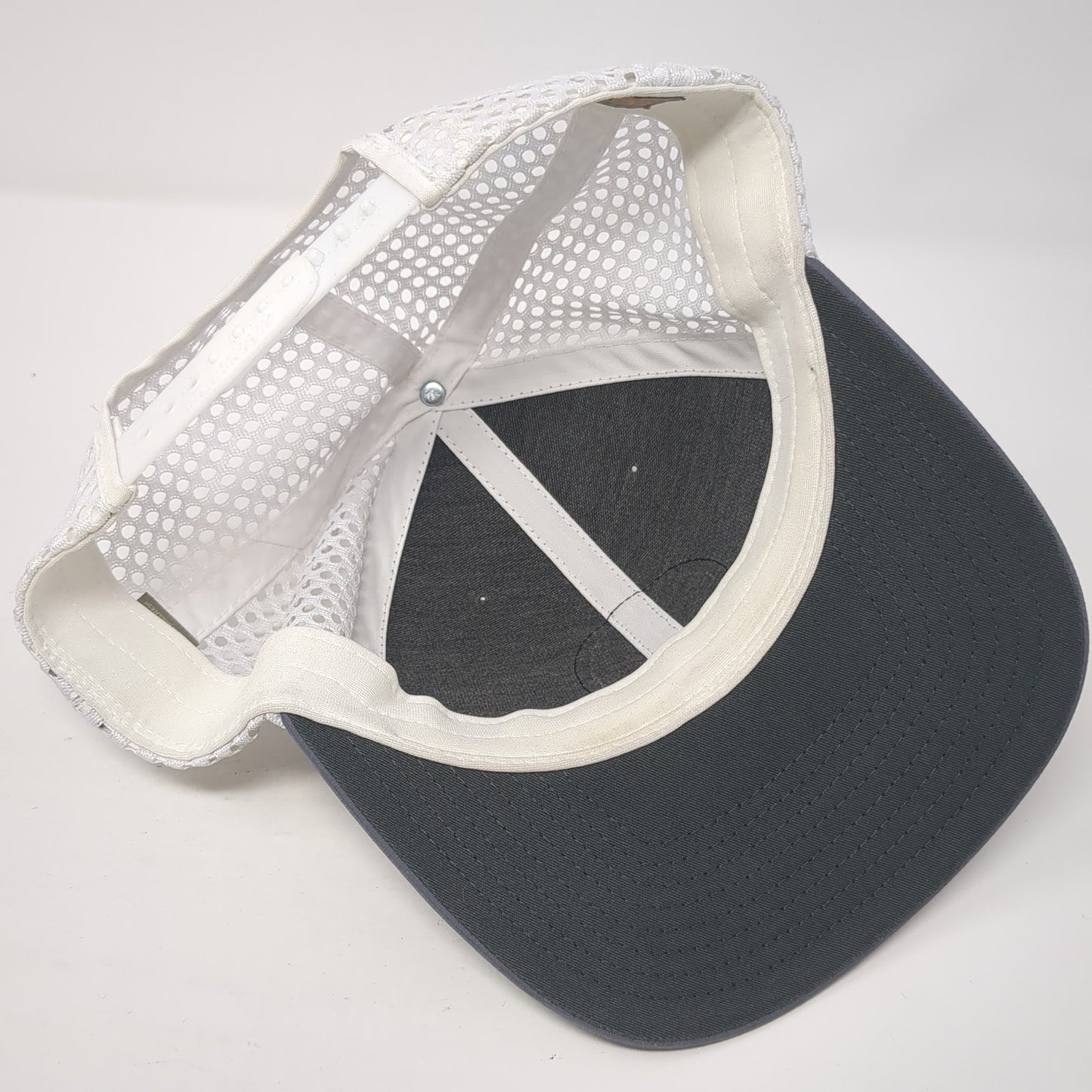 Lassen Volcanic National Park Snapback Trucker Hat Gray One Size Mesh Back