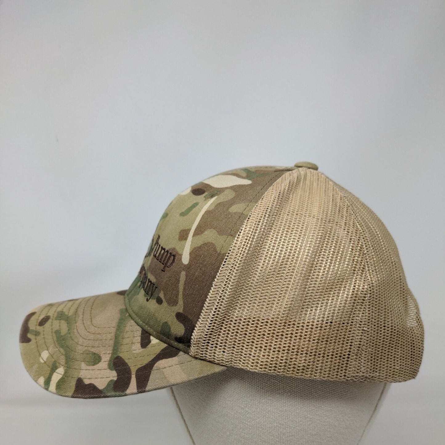 Prince Pump Sales Company Snapback Trucker Hat Camouflage One Size Mesh Back