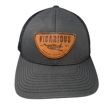 Vicarious Est 2021 Paragon Racing Team Snapback Trucker Hat Gray OS Mesh Back