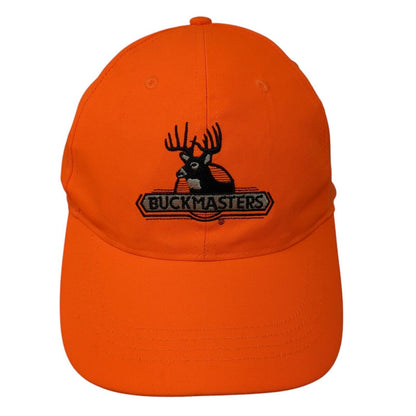Buck Masters Slideback Hat Orange OS Adjustable Embroidered Paramount Outdoors