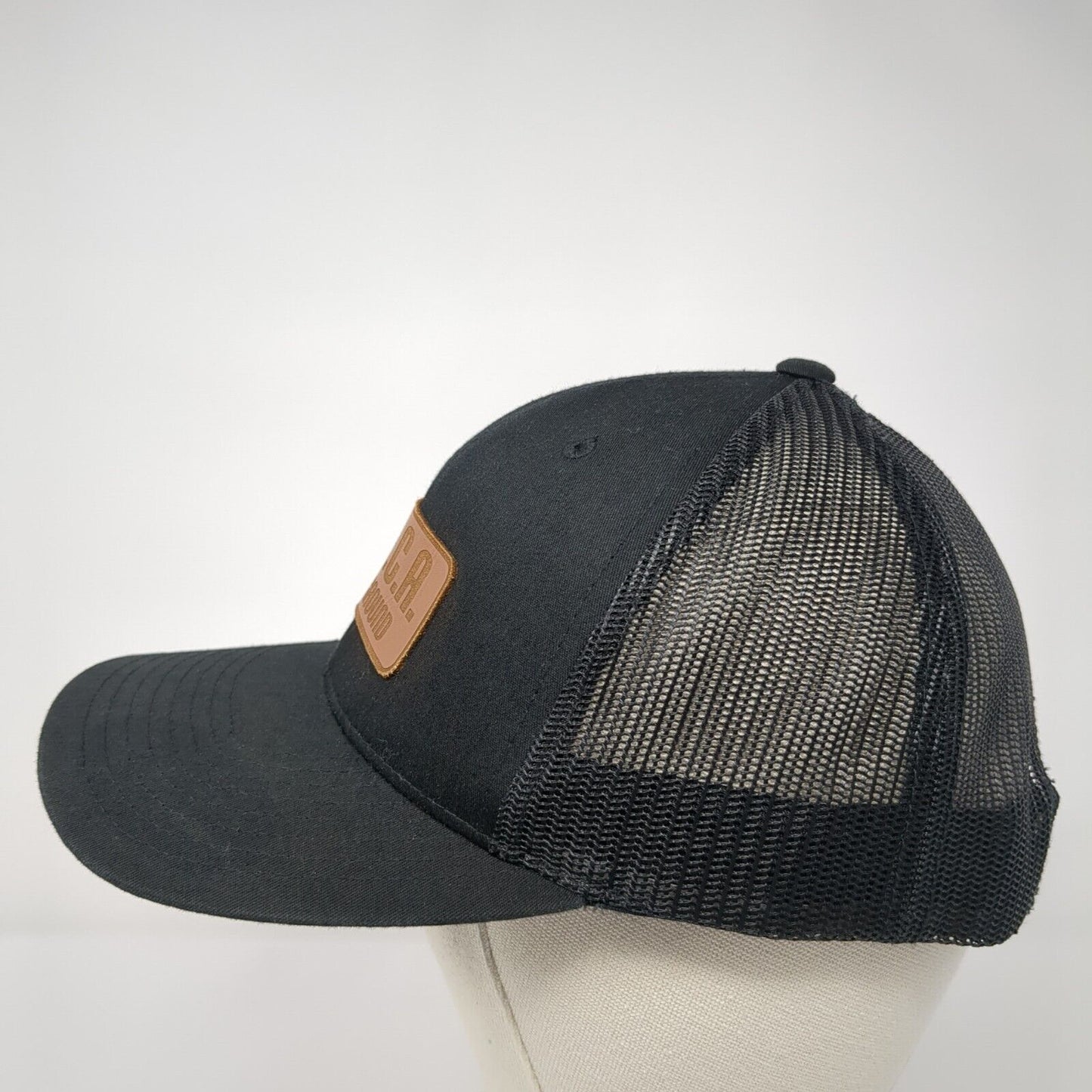 J.C.A. Underground Snapback Trucker Hat Black OS Adjustable Mesh Back Yupoong