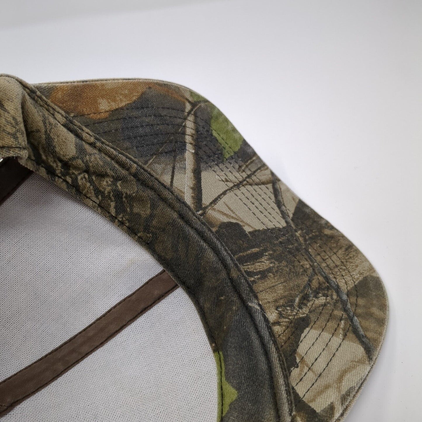 Realtree Strapback Trucker Hat Camo OS Adjustable Blank Whitewater Outdoors