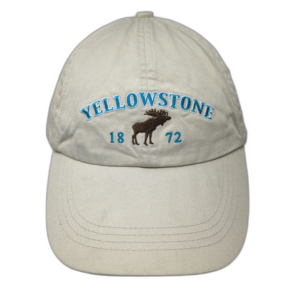 Sansegal Baseball Cap Beige One Size Yellowstone National Park Moose 1872 Hat
