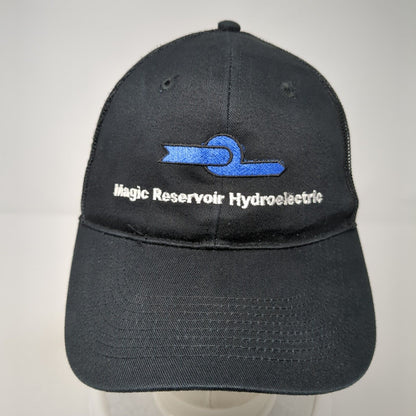 Magic Reservoir Hydroelectric Strapback Trucker Hat Black OS Adjustable Mesh