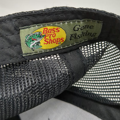 Bass Pro Shops Trucker Hat Black OSFM Johnny Morris Brown Derby Mesh Snapback