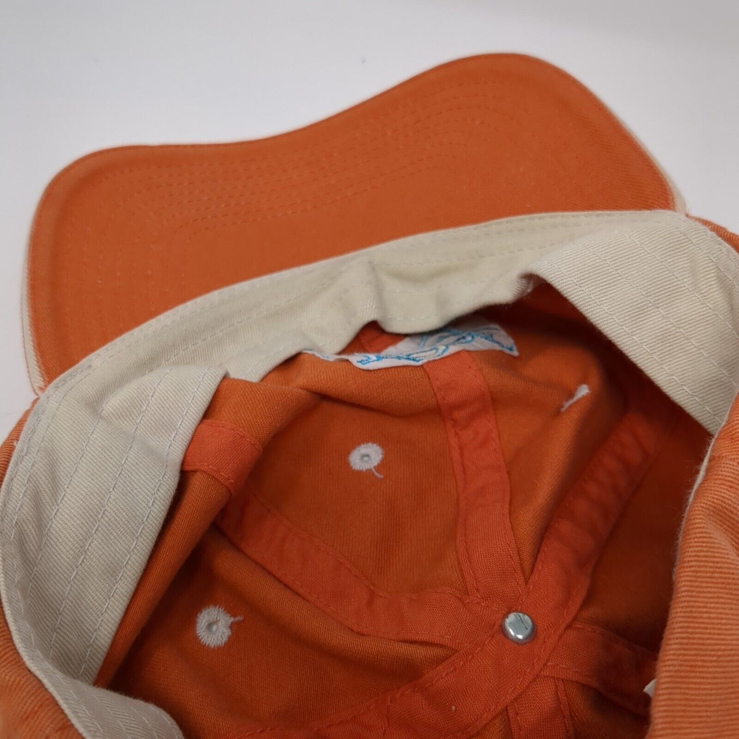 Reef Slideback Hat Orange One Size Adjustable Embroidered Fahrenheit