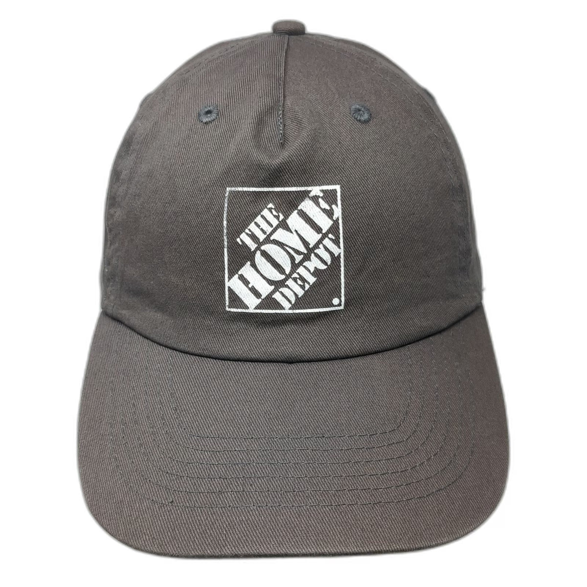 Hit Wear 5 Panel Gray One Size Home Depot Strapback Cotton Hat Logo Square