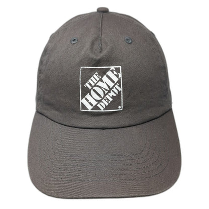Hit Wear 5 Panel Gray One Size Home Depot Strapback Cotton Hat Logo Square