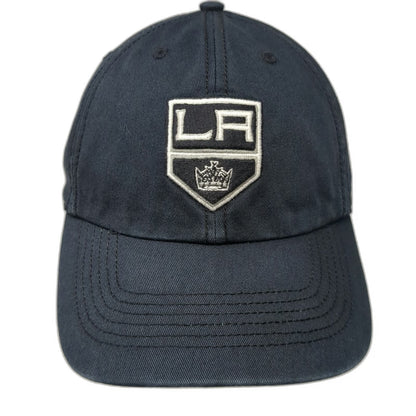 '47 Los Angeles Kings NHL Blue Size M Fitted Green Underbrim Shield Hockey Hat
