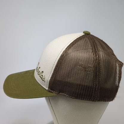 Cabela's Trucker Hat Beige Green Brown One Size Mesh Back Snapback Hunting