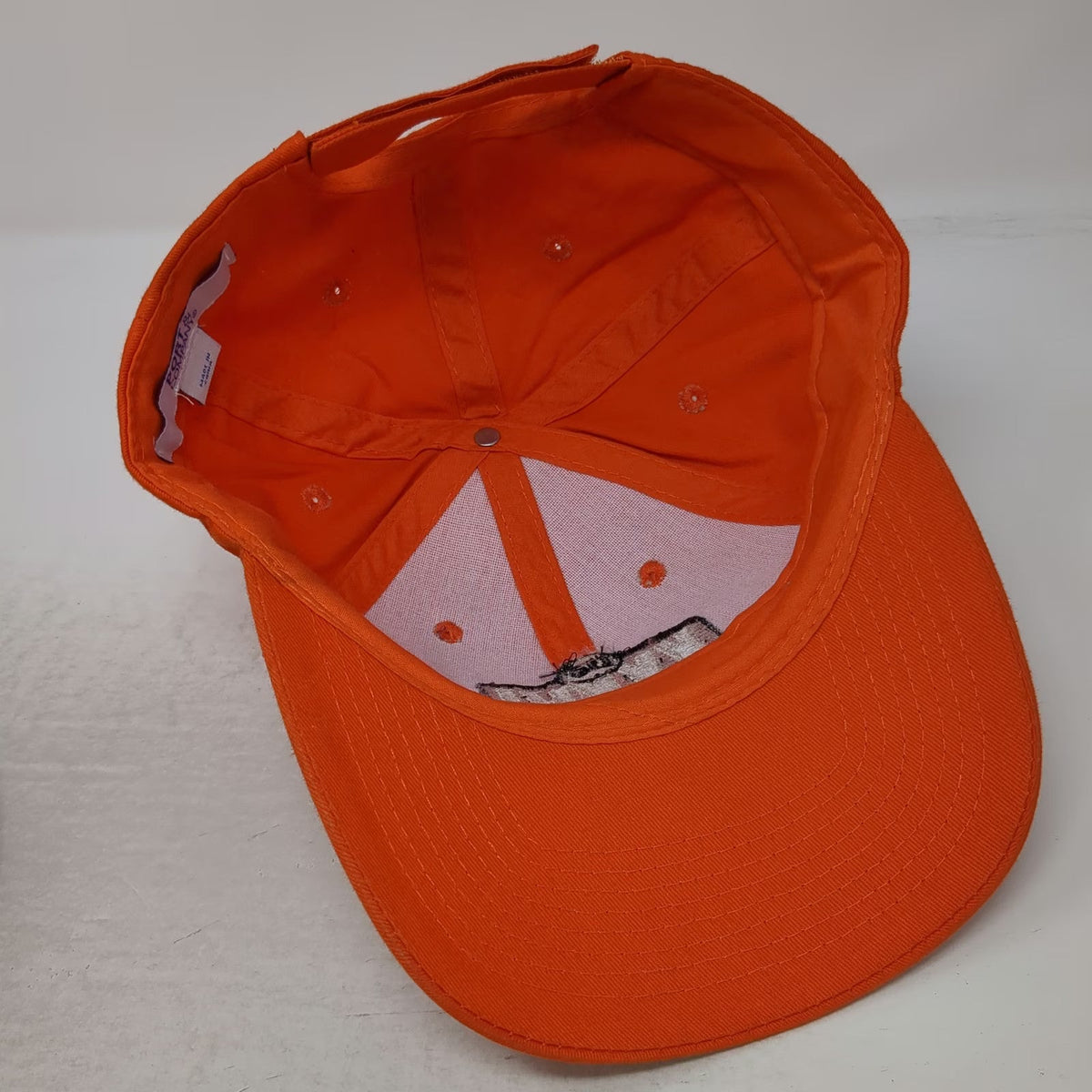 Port & Company Baseball Cap Orange One Size XXXVI OC Logo Hat Strapback Cotton