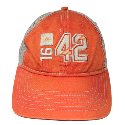 Ahead Men's Snapback Mesh Back Orange Tan Adjustable 1642 Embroidered Logo