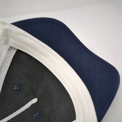 Wallowa Mountains Bicycle Club Snapback Trucker Hat Blue One Size Port Authority