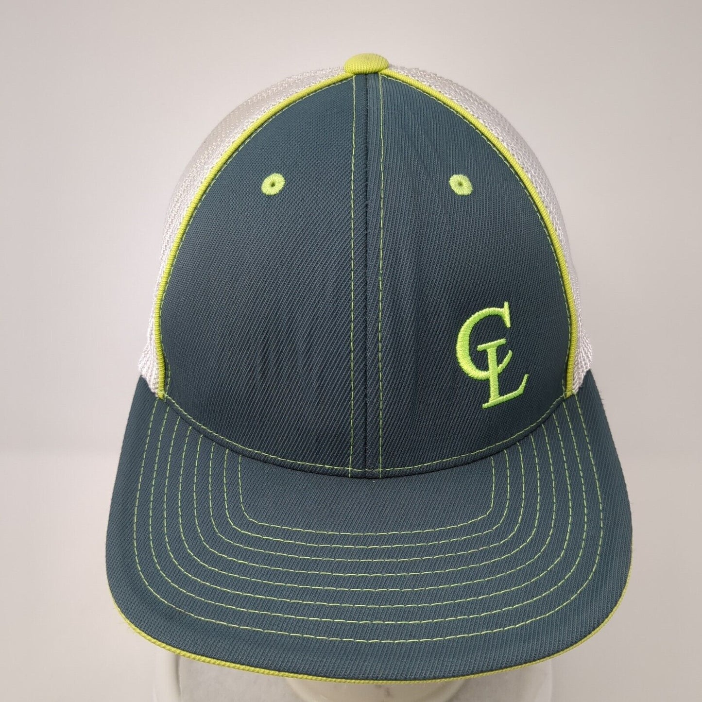 CL Fitted Trucker Hat Multi 6 7/8-7 3/8 Mesh Back Pro Model Pacific Headwear