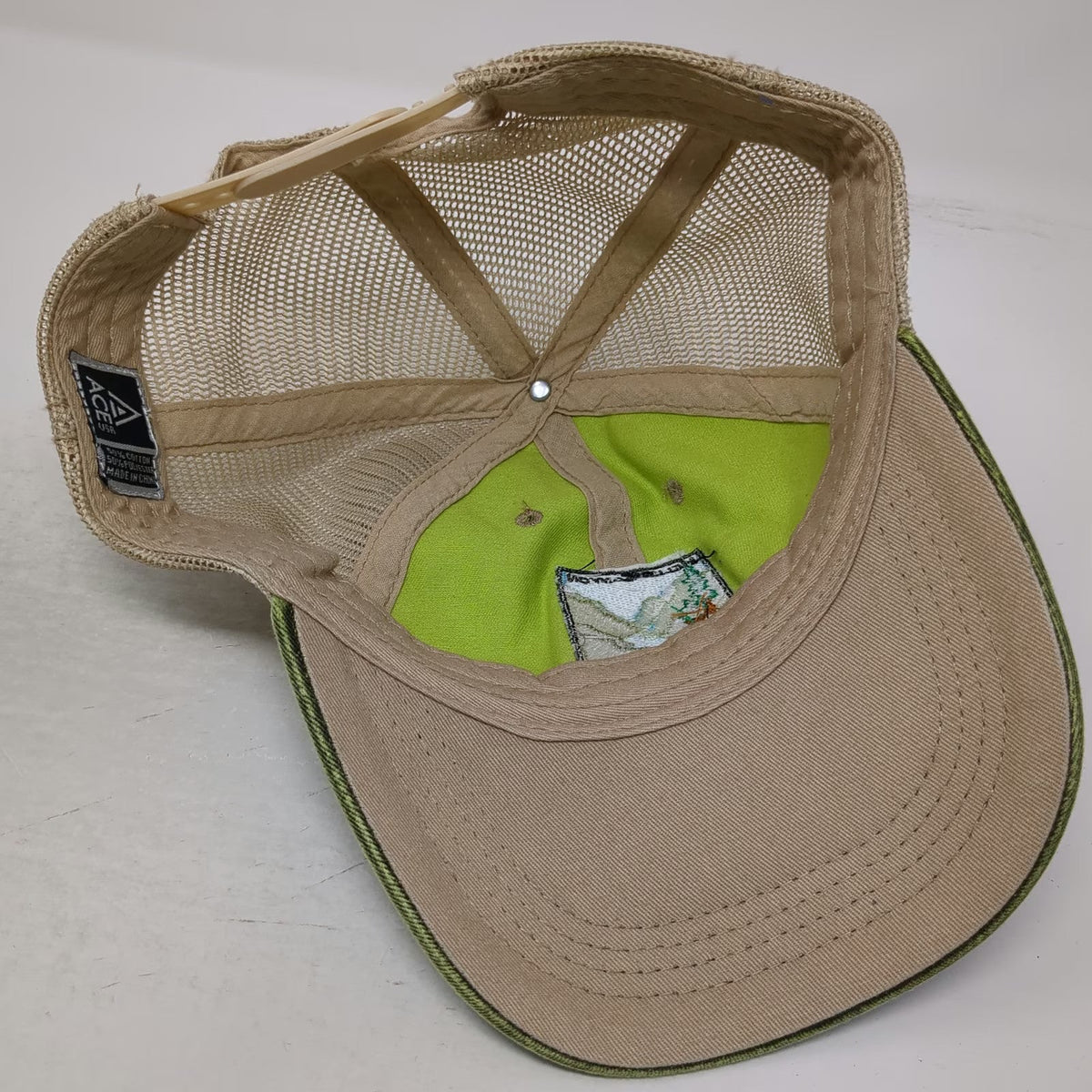 ACE USA Trucker Hat Green OSFM Hells Canyon National Recreation Area Mesh Snap
