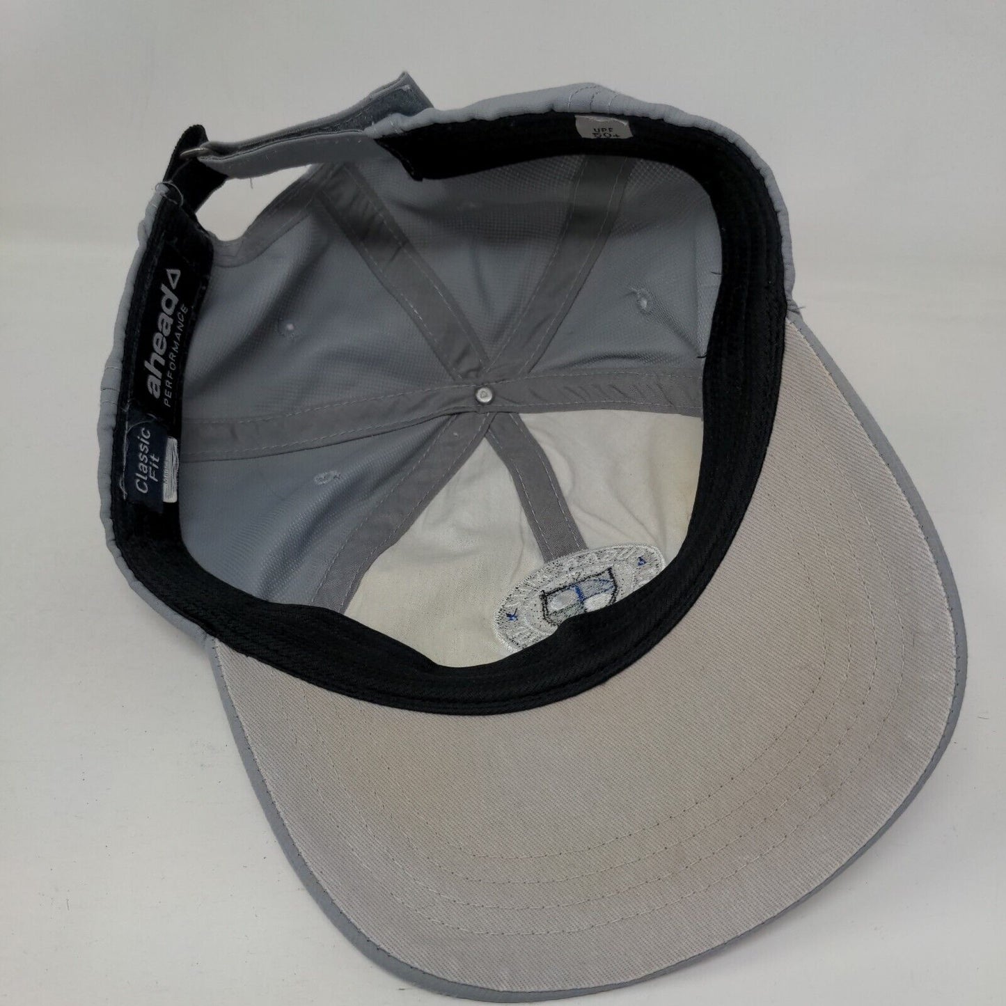 Sugar Mill Country Club Staff Strapback Hat Gray Classic Fit Ahead Performance