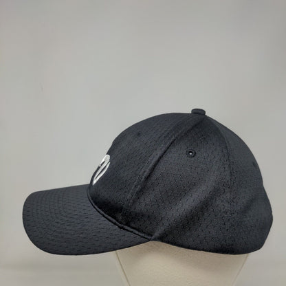 WV Strapback Hat Black OSFA Adjustable Embroidered Vented Holes Port Authority