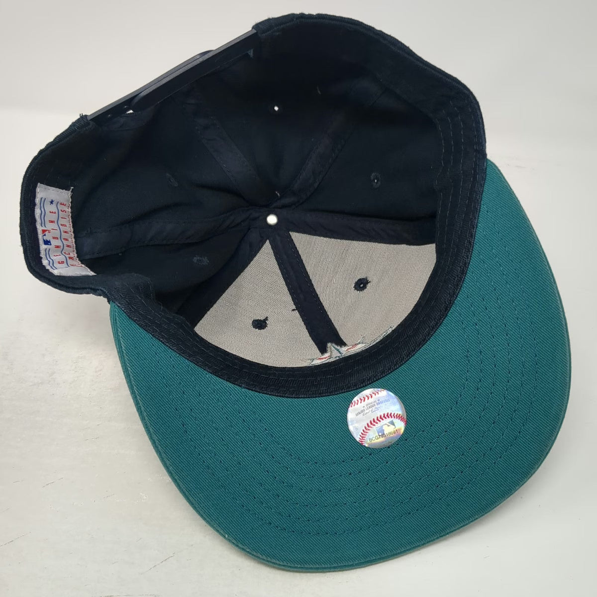 Seattle Mariners MLB Braksissen Snapback Hat Blue Green One Size Vizzy Seltzer
