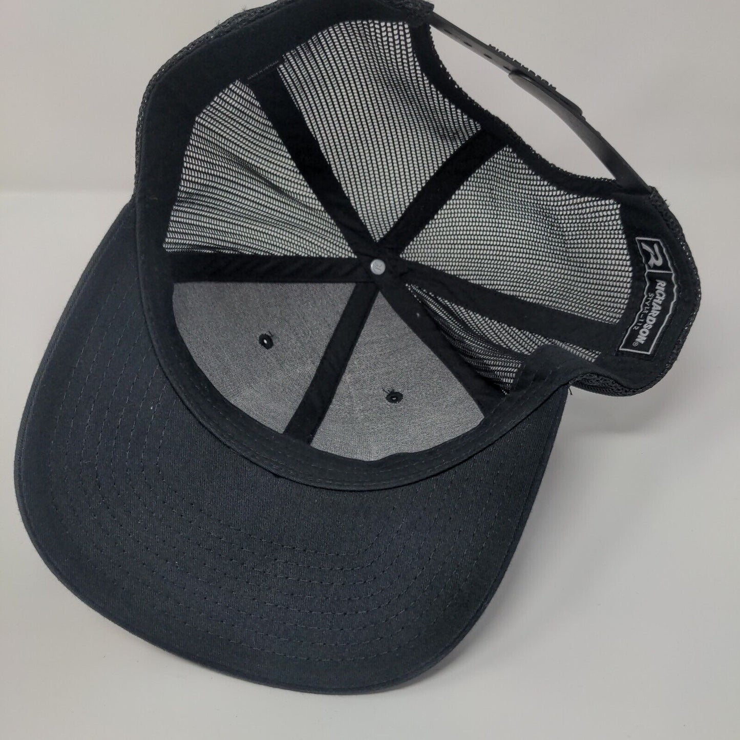 Summer Lawns Snapback Mesh Back Trucker Hat Black OSFA Richardson