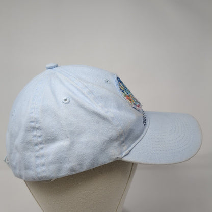 Gulf Shores Strapback Hat Blue One Size Solid Adjustable Embroidered